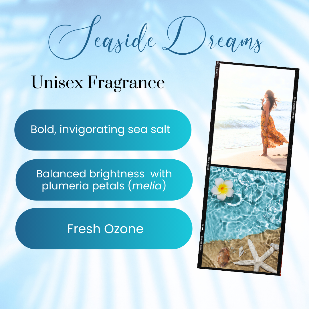 Makai "Seaside Dreams" / Ocean Air & Melia Petals Perfume Oil Roller