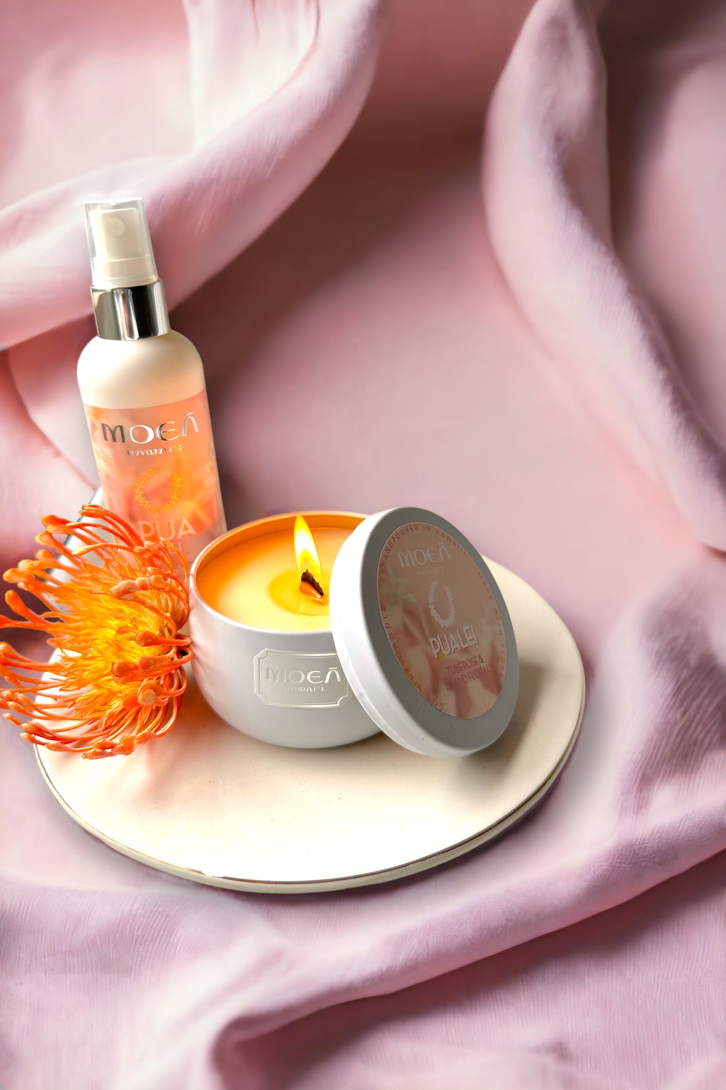 Pua Lei Bundle: Body Milk Mist & Candle